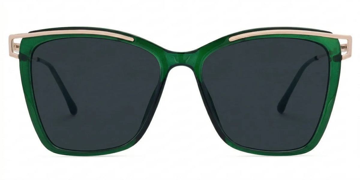 Krystle Square Green Thin Frames Glasses | ZEELOOL