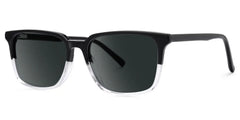 Barnhill Acetate Square Black-Clear Frame Sunglasses | Zeelool