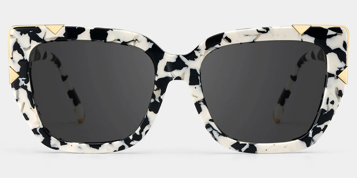 Dax Square cow print Frame Eyeglasses for Women| ZEELOOL