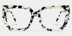 Dax Square cow print Frame Eyeglasses for Women| ZEELOOL