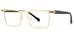 Vintage Metal Glasses With Browline Shape