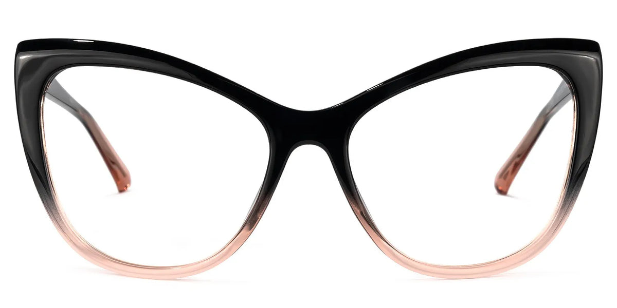 Shelby Cateye Black-Pink Glasses | Zeelool Glasses