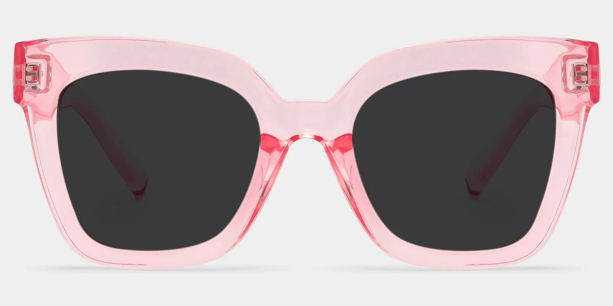 Malcolm Pink Translucent Glasses with Square Frames