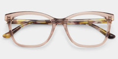 Bella Gardening Pink Floral Rectangle Acetate Glasses | ZEELOOL