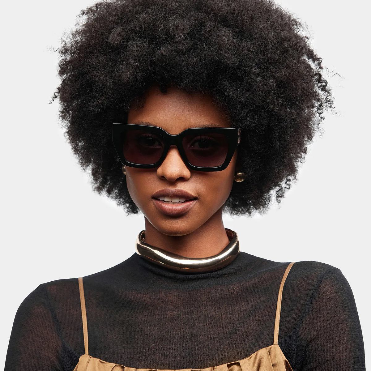 Maddox Black  Frame Glasses with Square Frame Online | ZEELOOL