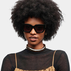 Maddox Black  Frame Glasses with Square Frame Online | ZEELOOL