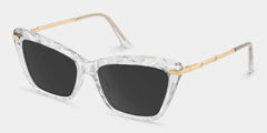 Juliet Cateye Clear Sunglasses with Translucent Frames