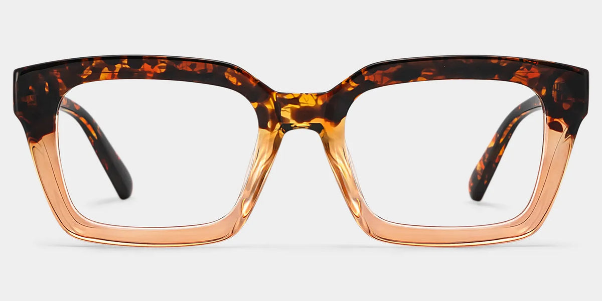 Grover Rectangle Tortoise Eyeglasses and Glasses Frames