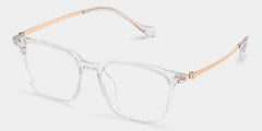 William Rectangle Transparent Glasses Frames for Men | ZEELOOL