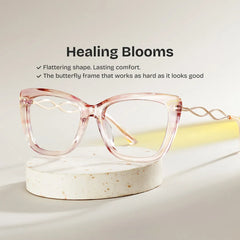 Remi Watercolor Glasses - Women Pink Butterfly Frames | ZEELOOL