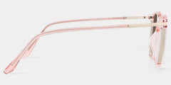 Rodz Light Pink Square Frame Glasses | Zeelool