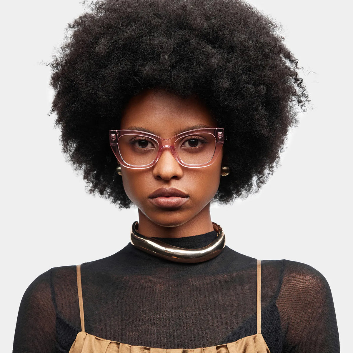 Skylar Clear Pink Frame Glasses with Butterfly Frame Online | ZEELOOL