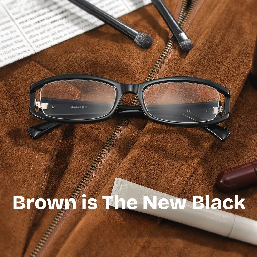 Willow Thick Black Rectangle Glasses for Teenager | ZEELOOL