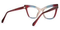 Saucie Multicolor Cat-Eye Frame Glasses | Zeelool Optical