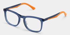 Glide Dark Blue Frame Glasses with Square Frame Online | ZEELOOL