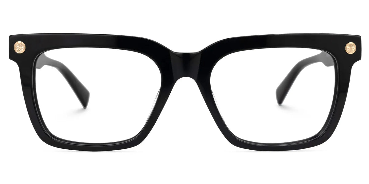 Rectangle Tiarra Black Glasses deals -Zeelool Glasses