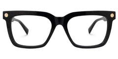 Rectangle Tiarra Black Glasses deals -Zeelool Glasses