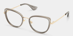 Celine Gray Cat-eye Glasses with Glitter Frames | ZEELOOL