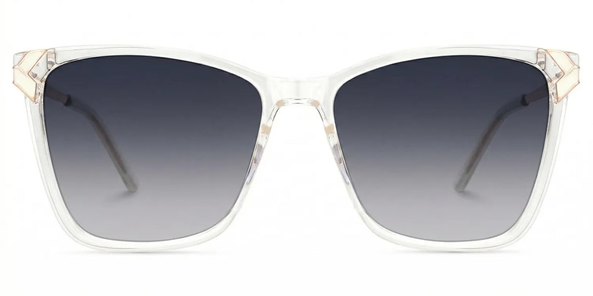Tricee Square Clear Glasses With Gold Arms For Women | Zeelool