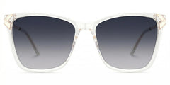 Tricee Square Clear Glasses With Gold Arms For Women | Zeelool