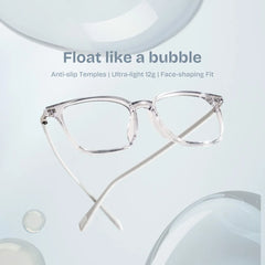 Charles Grey Square Frame Glasses for Women and Men | ZEELOOL