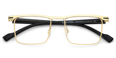 Vintage Metal Glasses With Browline Shape