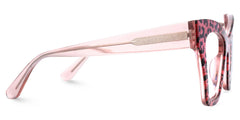 Designer Ansyah Cat Eye Pink Leopard Print Frame Glasses