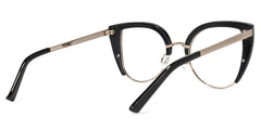 Brewer Cateye Black Frame Glasses | Zeelool Optical