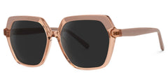 Norah Geometric Beige Sunglasses | Zeelool Glasses