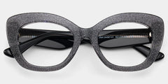Mireille Butterfly Black Glasses with Bling on the Side | ZEELOOL