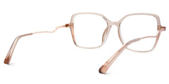 Rendon Beige Square Prescription Glasses | Zeelool