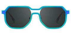 Men's Geometric Sunglasses in an Iridescent Color