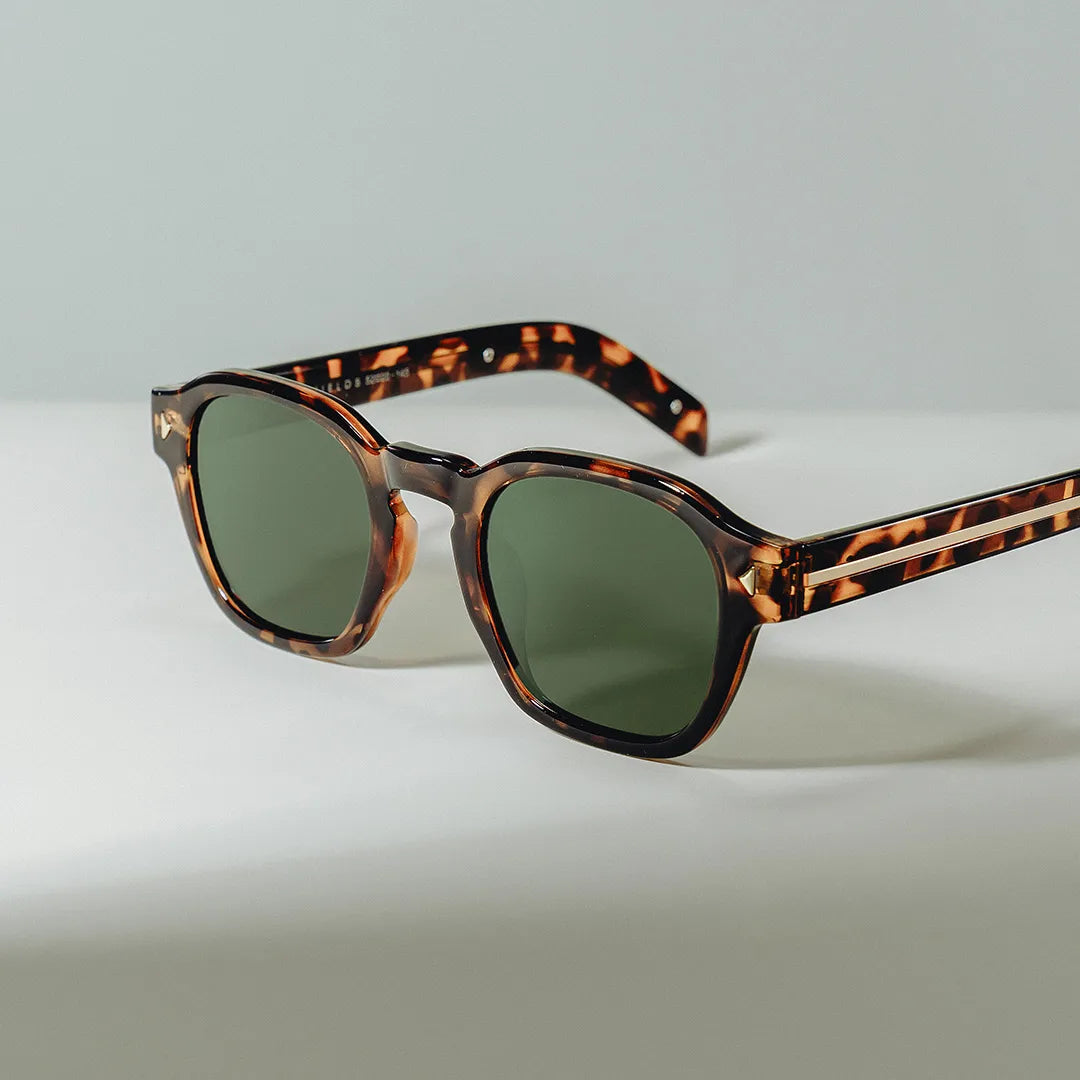 Leilani tortoise Frame Polarized Sunglasses with rectangle Style Online | ZEELOOL