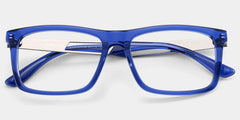 Morgan blue rectangle glasses Online | ZEELOOL