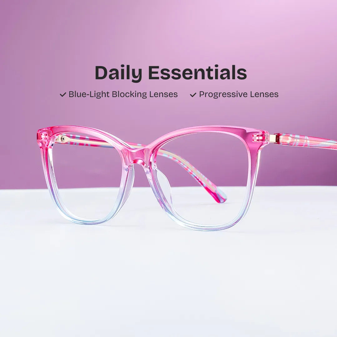 Gage Butterfly Pink Color Frame Glasses for Women | Zeelool