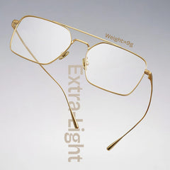 Jensen Eyeglasses in Aviator Gold Frame | Zeelool