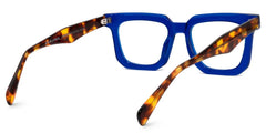 Coville Square Blue Glasses