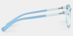Kids Rectangle Clear Blue Amaker Frame Glasses | Zeelool