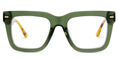 Thick Green Frame Glasses For Men