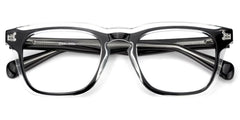 Tr90 Eyeglasses Frames With Rectangle Shape and Black Clear Color