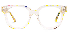 Jett Acetate Yellow Frame Glasses with Square Shape | Zeelool