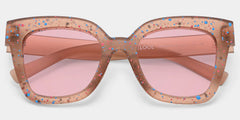 Malcolm Large Square Nerdy Glasses with Matte Brown