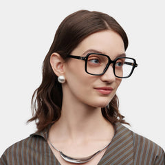 Talia Black Frame Glasses with Square Frame Online | ZEELOOL