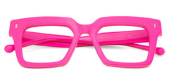 Square Pink Eyeglasses- Gilberto Acetate Frame Glasses