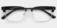 Ryan black and gold browline Frame glasses Online | ZEELOOL