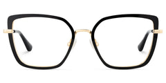 Square Black Eyeglasses- Max Metal Frame Glasses
