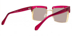 Kiana Square Bright-Pink Frame Glasses | Zeelool