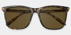 Malika Tortoise Frame Polarized Sunglasses with square Style Online | ZEELOOL