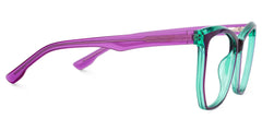 Geometric Libby Purple Glasses deals -Zeelool Glasses