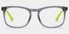 Glide Gray Green Frame Glasses with Square Frame Online | ZEELOOL